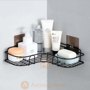 Wall Mounted Corner Shelf Rack Bathroom Kitchen