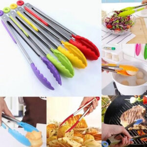 Stainless Steel Handy Kitchen Food Tongs