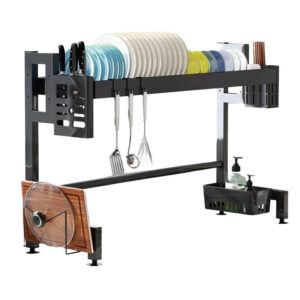 Kitchen Dish Rack Over Sink Dish Drainer Organizer Shelf