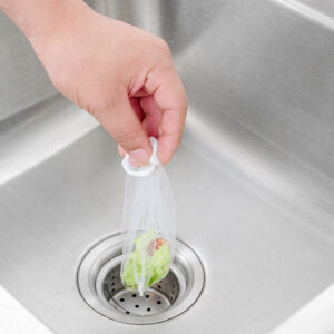 Disposable Sink Strainer Bag Filter Net for Kitchen Bathroom (Pack of 100 Pcs)