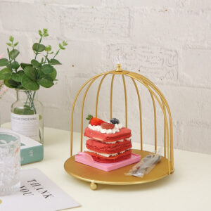 Single Layer Bird Cage Cake Display Stand
